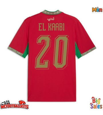 Morocco Ayoub El Kaabi #20 Replica Home Stadium Shirt World Cup 2026 Short Sleeve